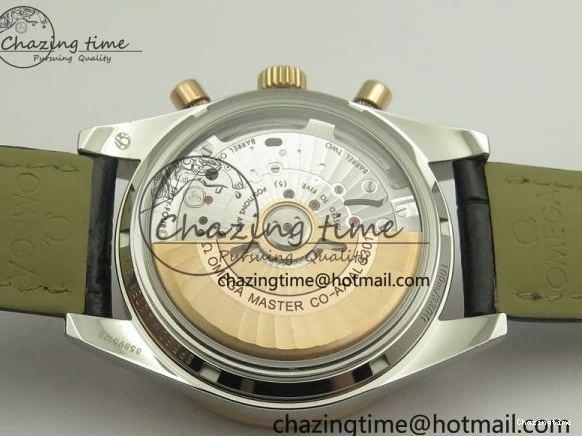 0410 Neat Speedmaster ’57 Co-Axial SS RG OMF 1:1 Best Edition Black Dial On Leather Strap A9300 (Free Leather Strap) 8067